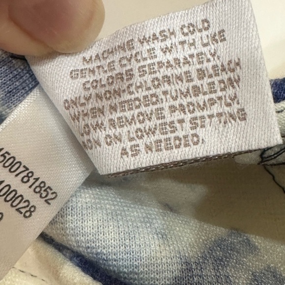 CHICO’S Women’s Blue & White Print Summer Sheath Dress Cap Sleeves Size 16 - Picture 7 of 14